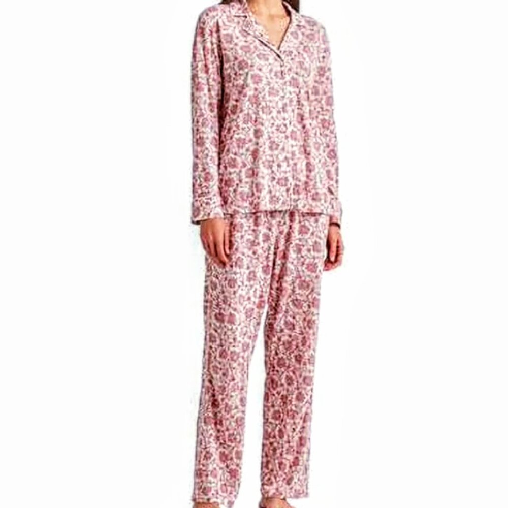Lauren Ralph Lauren Red and White Patterned Pajama Top only
